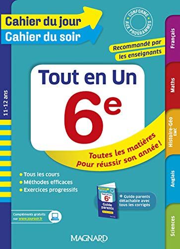 Cahier Du Jour Cahier Du Soir - Tout En Un - 6e Réf. 3282