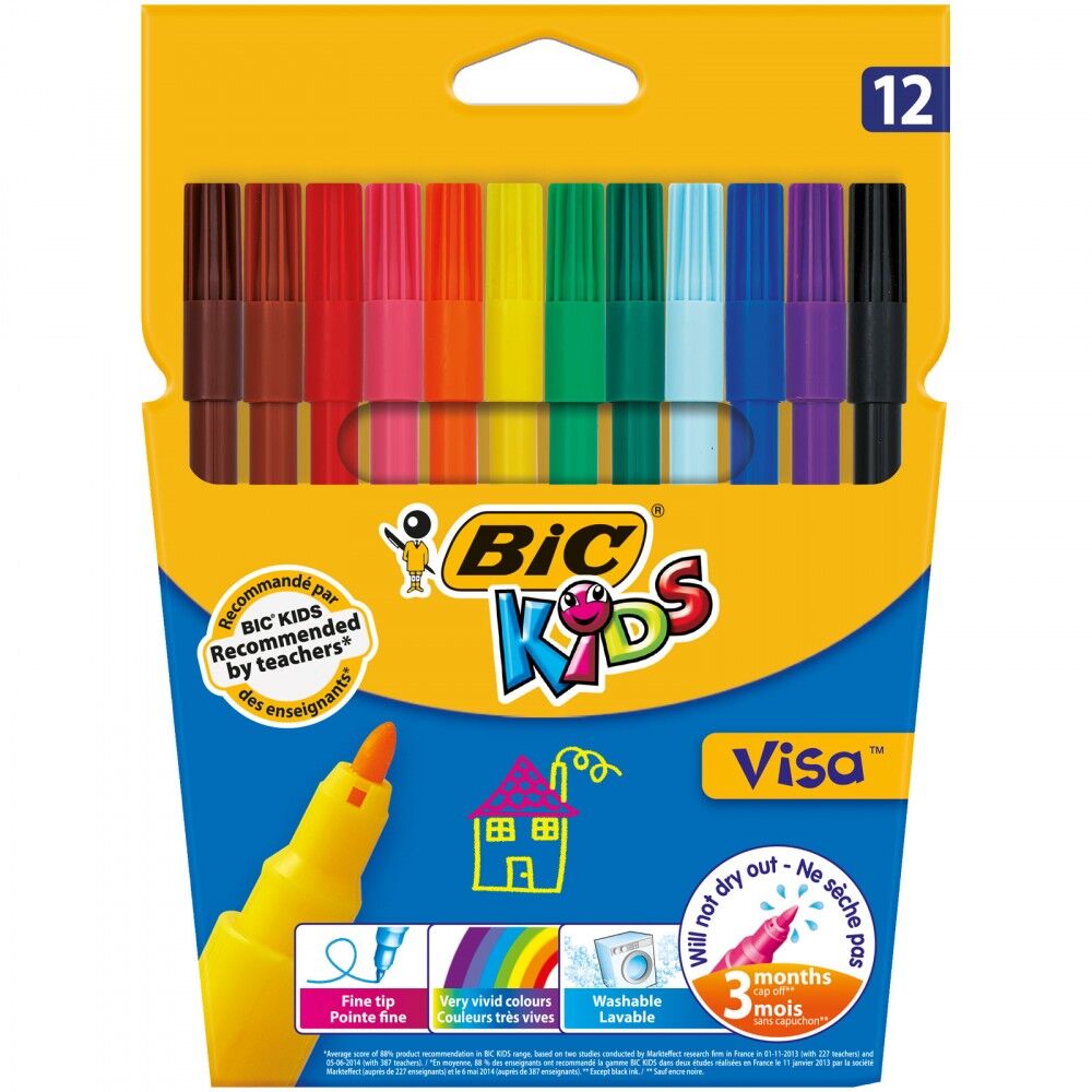 Feutres 12 Couleurs Coloriage Visa Réf. 889695