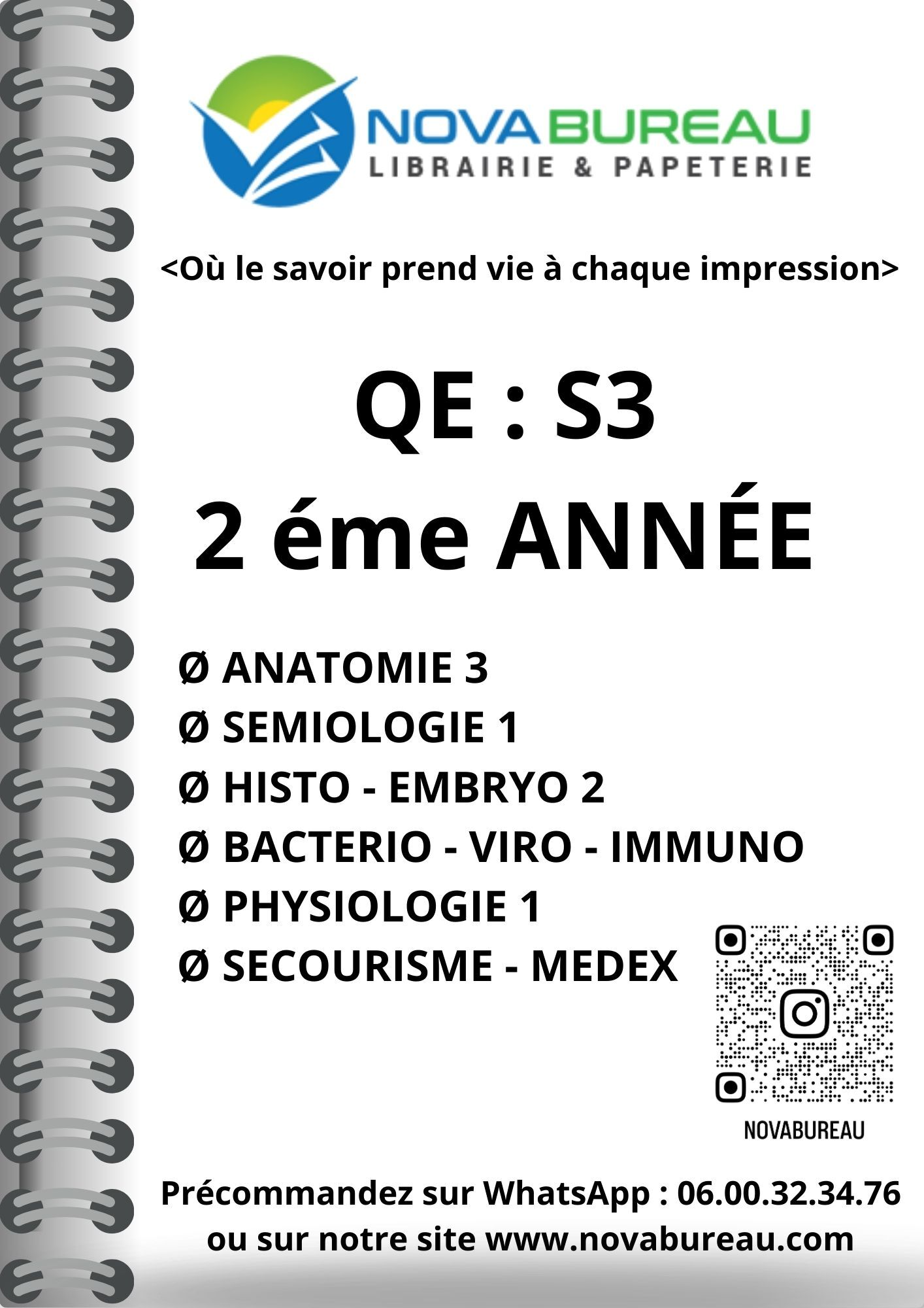 Qe S3 Médecine Générale FMPM Une Spirale