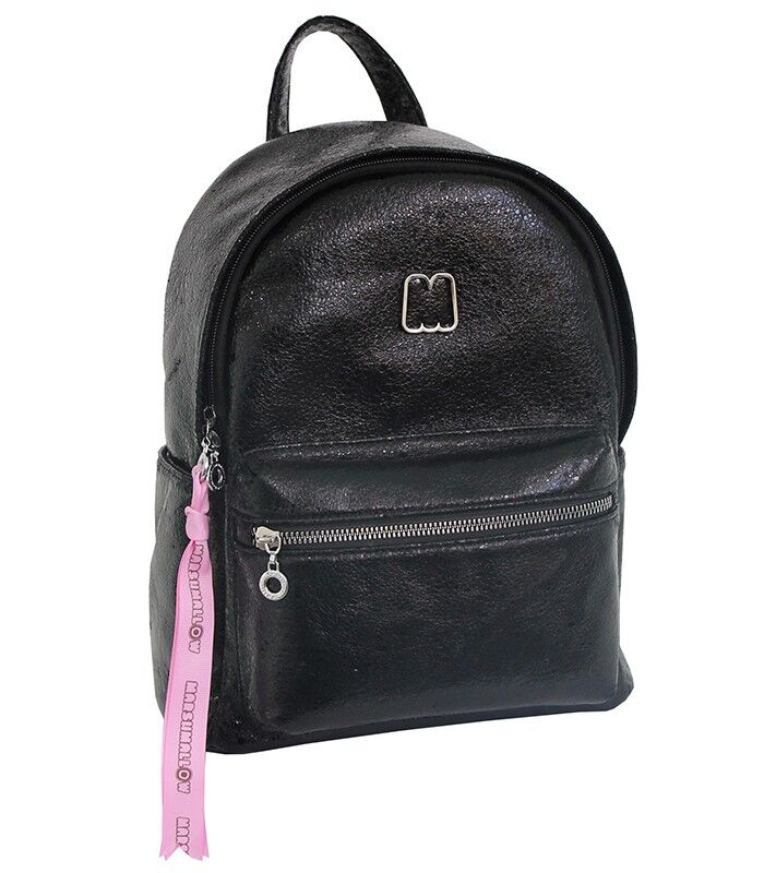 Sac À Dos Marshmallow Noir Métallisé Unkepper Réf. 62920