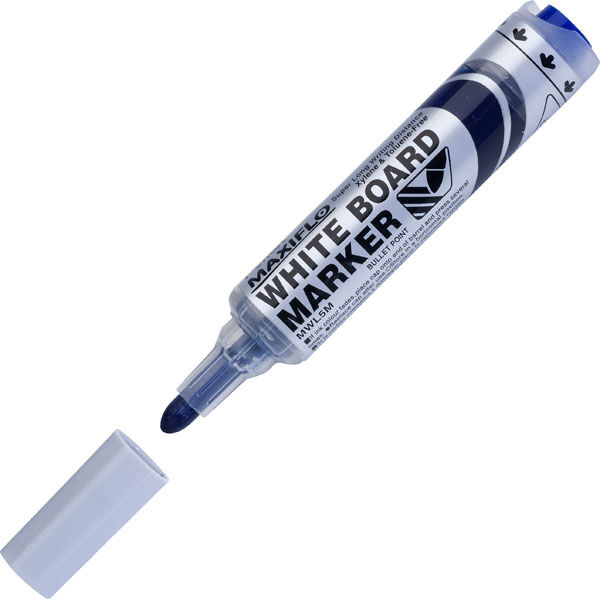 Marqueur Tableau Effaçable Maxiflo Bleu Pentel Réf. Mwl5m-ca
