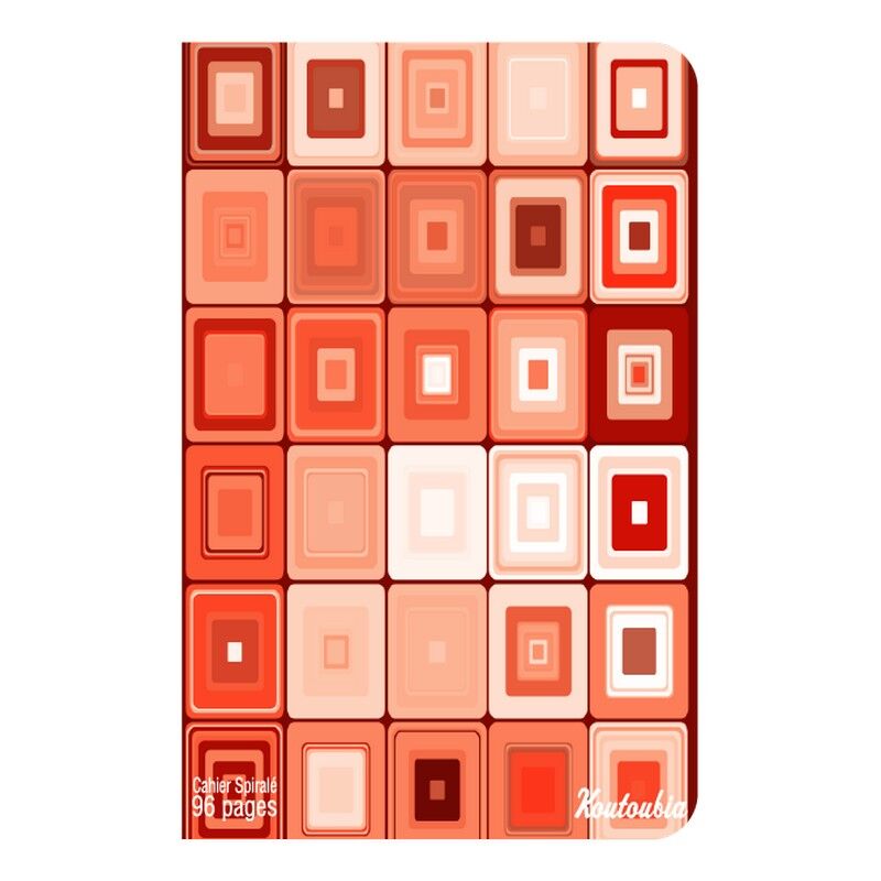 Cahier Spirale 140p Grands Carreaux Petit Format A5