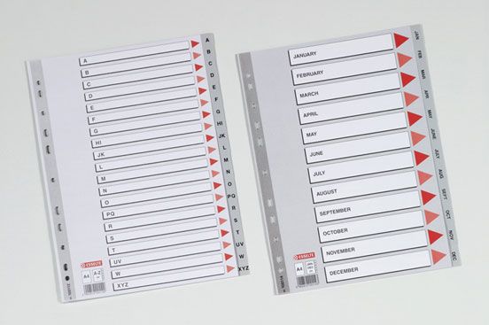 Jeu D'intercalaires Alphabétique