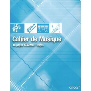 Cahier De Musique 17 × 22cm