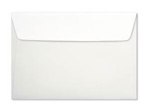Enveloppe Blanche Format 178 × 254