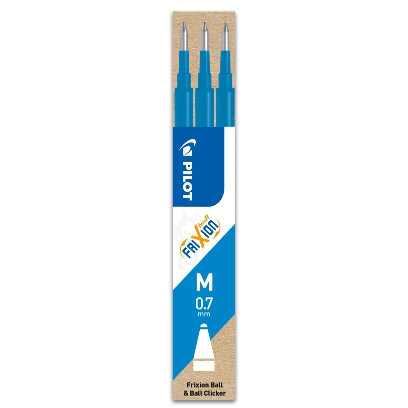 Set De 3 Recharge Couleur Bleu Ciel Pilot Frixion