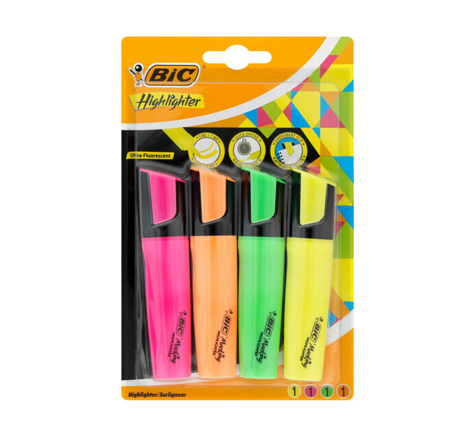 Paquet De 4 Surligneurs Bic Réf. 04143