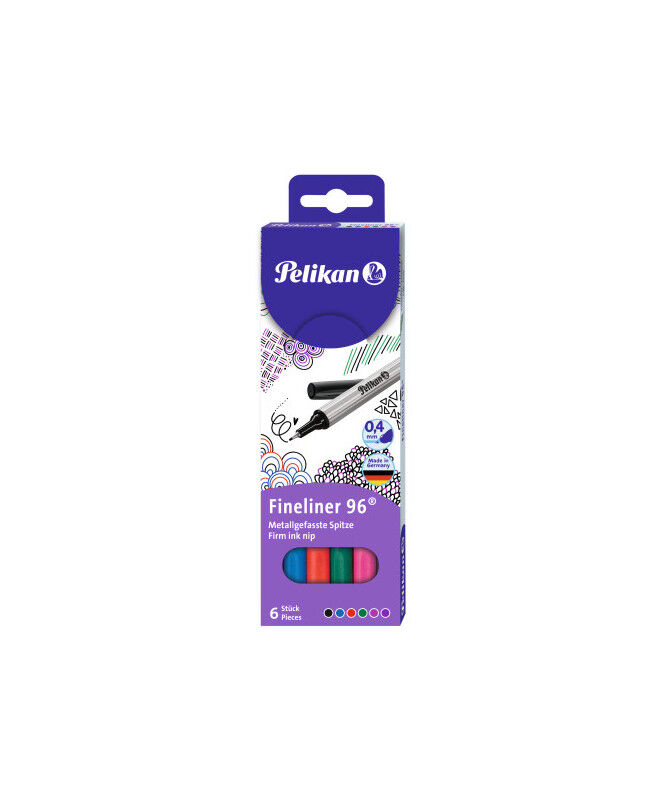 Pochette De 6 Stylos Feutre 0.4mm 