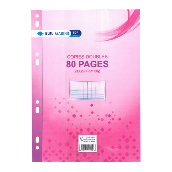 Recharges Doubles 80p Grands Carreaux 60g Grand Format A4 