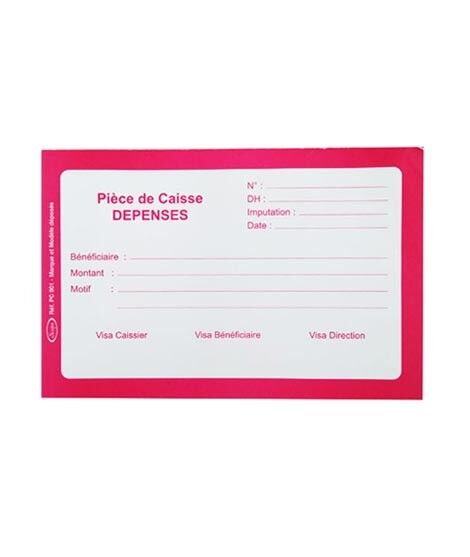 Carnet Pièce De Caisse Dépences Sicopa Réf. C901