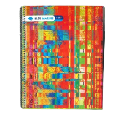 Cahier Spirale 144p Grands Carreaux 17 × 22