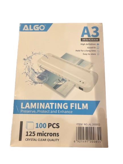 Paquet De 100 Pochettes De Plastification A3 - 125 Microns