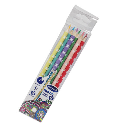 Crayons 6 Couleurs Pastel