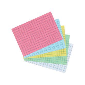 Fiche Bristol A5 Vert 13.5 × 21 Boost Office (couleur aléatoire)