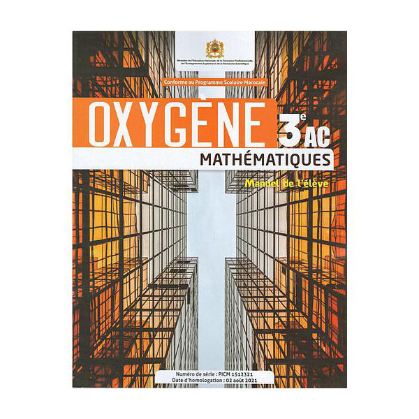 Manuel Oxygène Maths 3e A.c