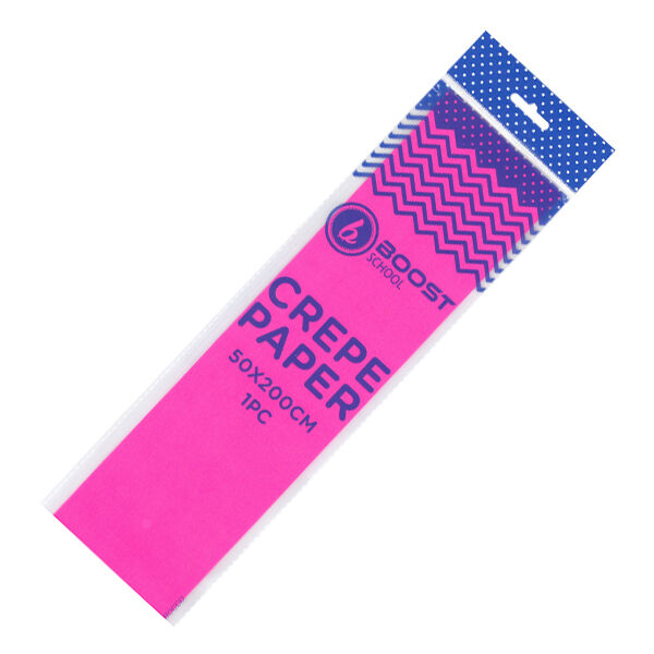 Papier Crépon 50 × 200 Rose Boost School Réf. 85355