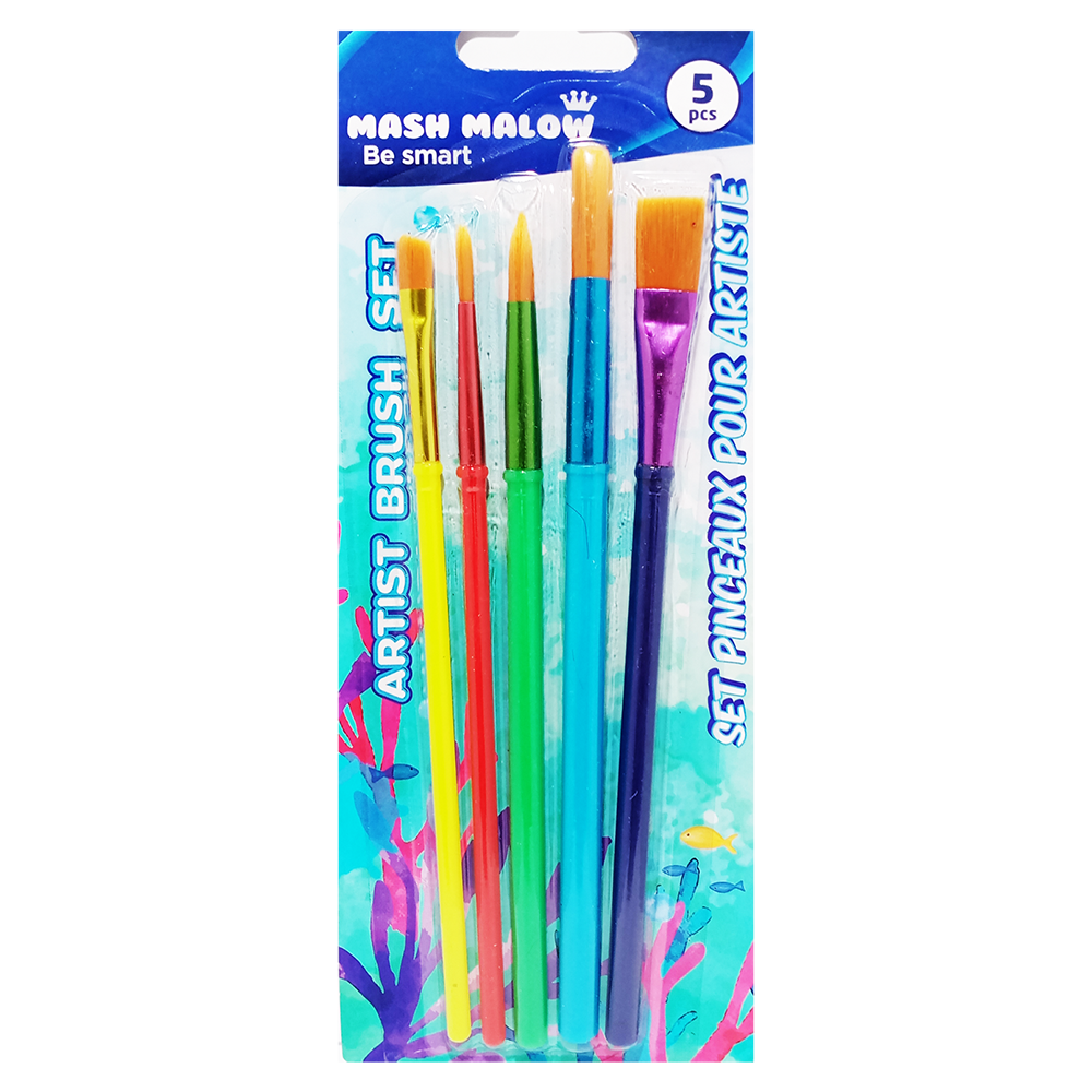 Paquet 5 Pinceaux Pour Artistes Mash Malow Réf. Kr971857