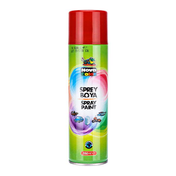 Bombe De Peinturenova Color 200ml Rouge Réf. Nc-801