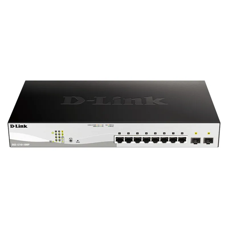 Switch Administrable 8 Ports 10/100/1000base-t Poe 2 Ports 100/1000 Mbits/s Sfp