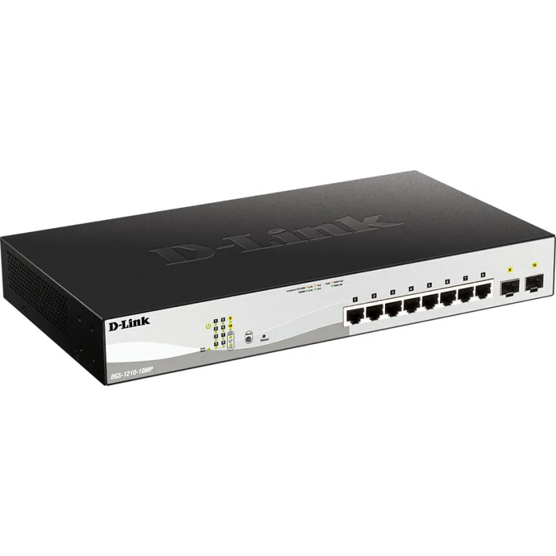 Switch Administrable 8 Ports 10/100/1000base-t Poe 2 Ports 100/1000 Mbits/s Sfp