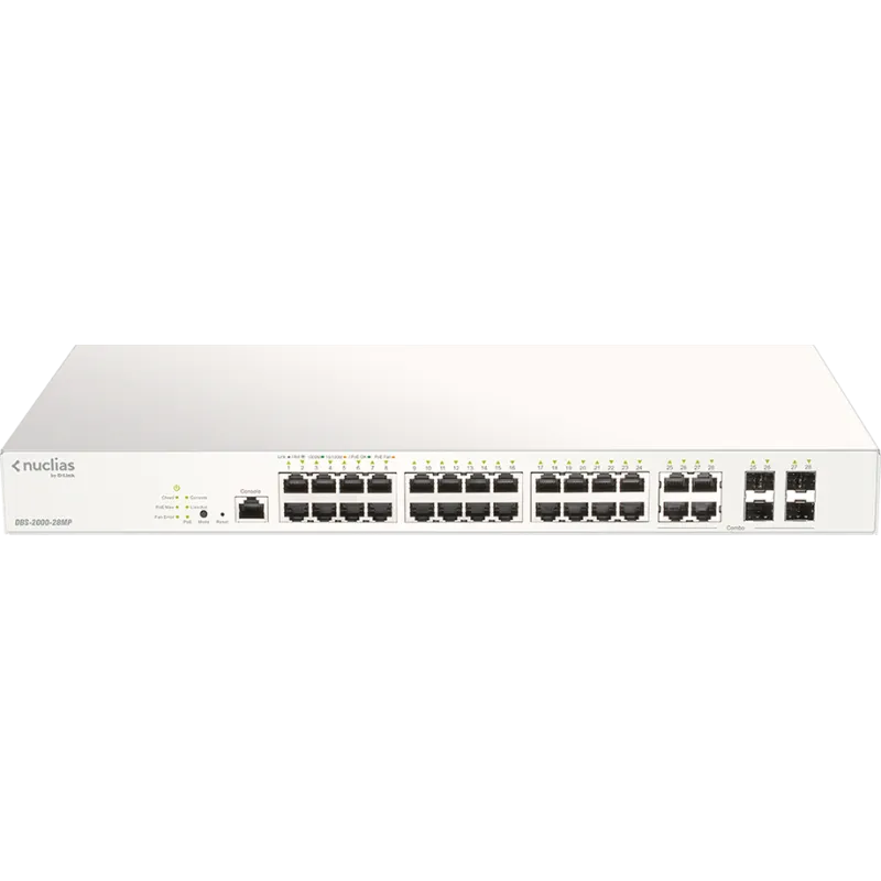 Switch Administrable Nuclias Cloud 24 Ports Poe + 4-ports Combo Ge/sf 