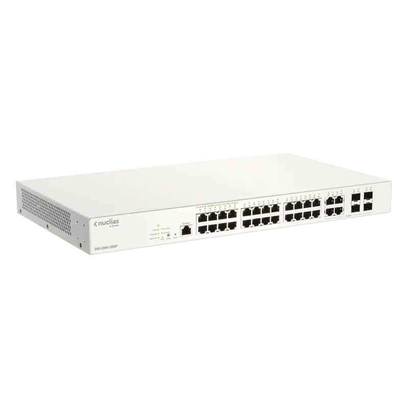 Switch Administrable Nuclias Cloud 24 Ports Poe + 4-ports Combo Ge/sf 