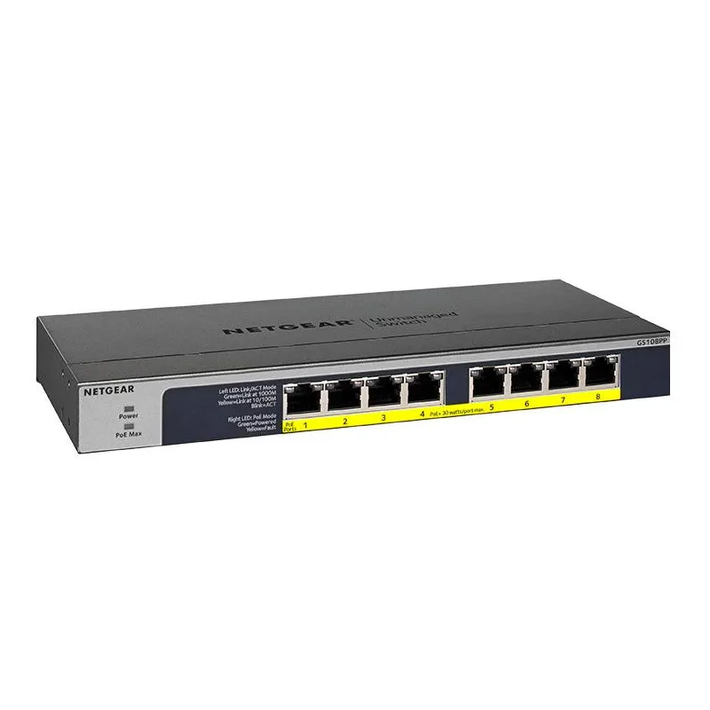(gs108pp) Switch 8 Ports Poe+ 10/100/1000