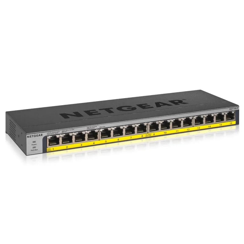 Gs116lp Non-géré Gigabit Ethernet (10/100/1000) Connexion Ethernet, Supportant L'alimentation Via Ce Port 