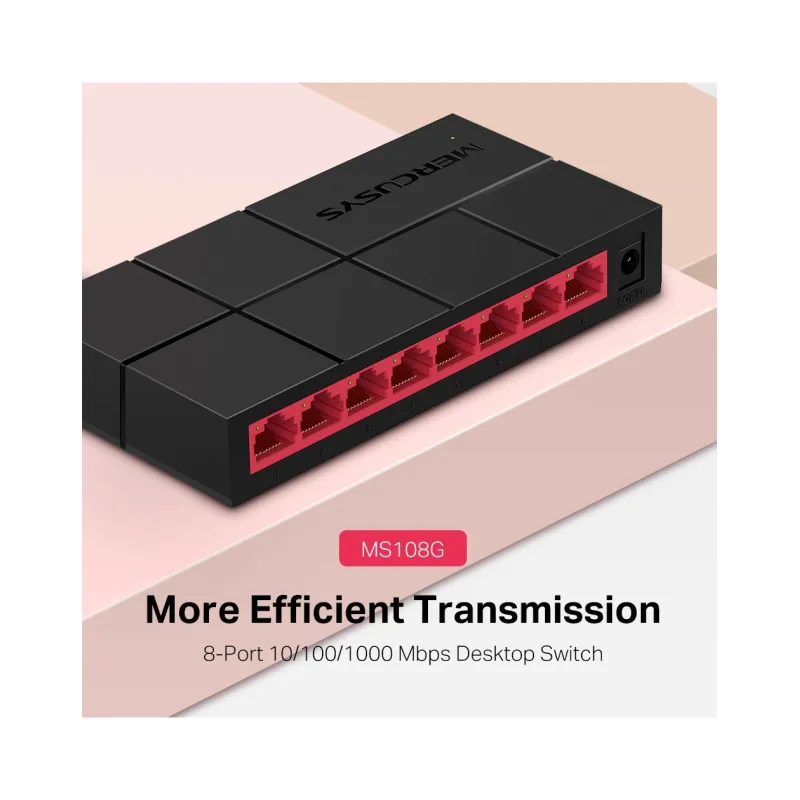 Switch 8 Ports 10/100/1000 Mbps (ms108g)