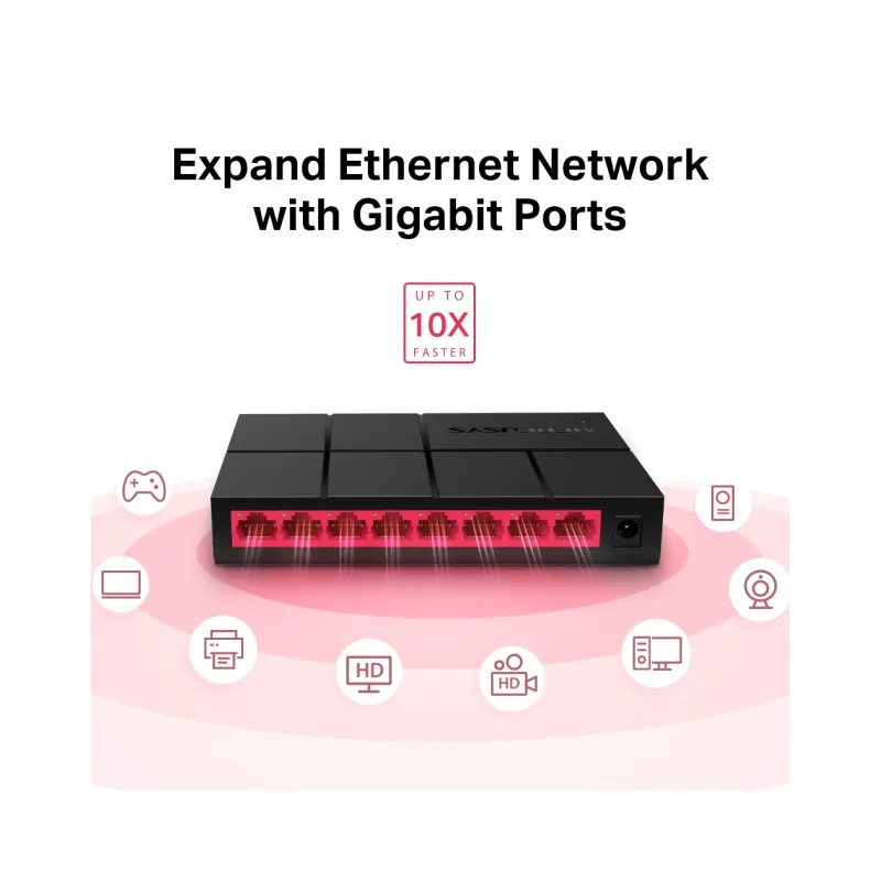 Switch 8 Ports 10/100/1000 Mbps (ms108g) thumbnail 3