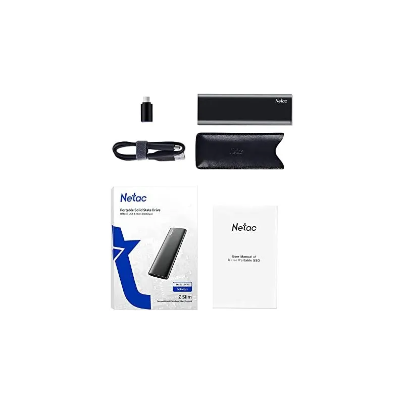 Disque Dur 2tb Ssd Externe Z Slim Usb3.2 Gen2 Type-c (nt01zslim-002t-32bk)