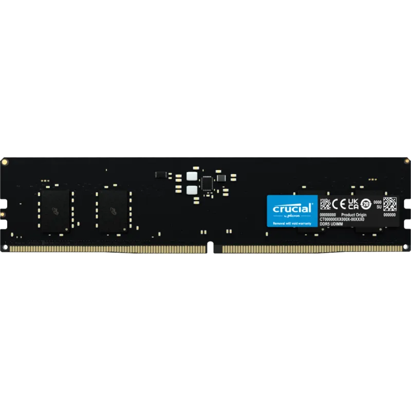 Barrette Mémoire Crucial 8gb Ddr5-5600mhz Udimm (ct8g56c46u5)