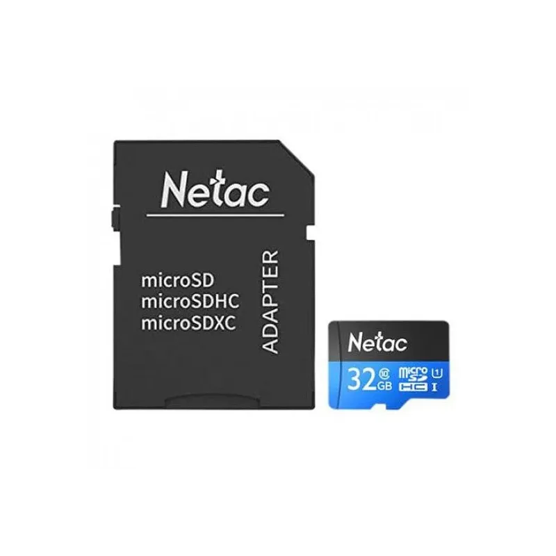 Netac P500 Microsdhc Card With Sd Adapter U1 Class 10 - 32gb (nt02p500stn-032g-r)