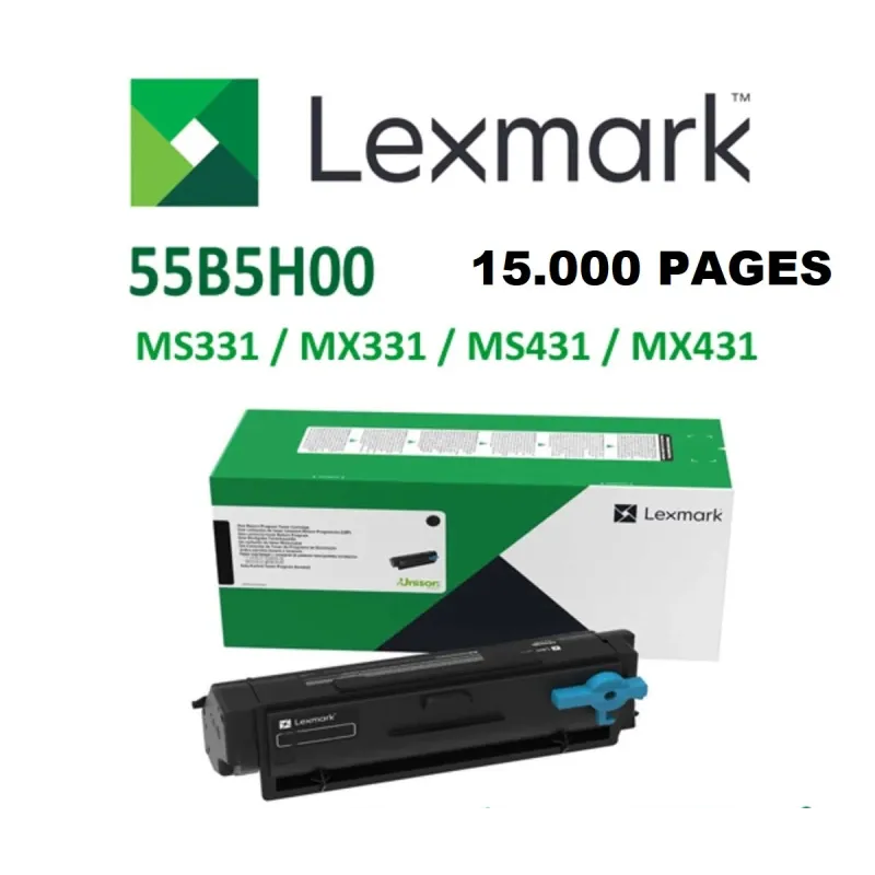 Toner Lexmark Ms_mx/3 Series 15 000 Pages (55b5h00 )