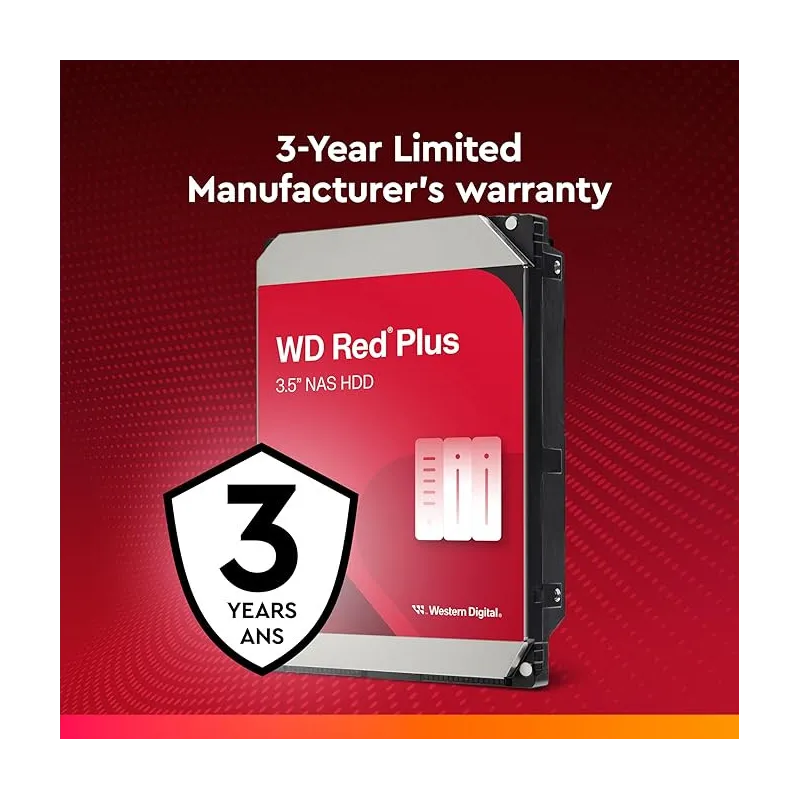 Disque Dur Interne Red Plus 3.5 - 4to Sata 6gb/s 256 Mo (wd40efpx) thumbnail 3