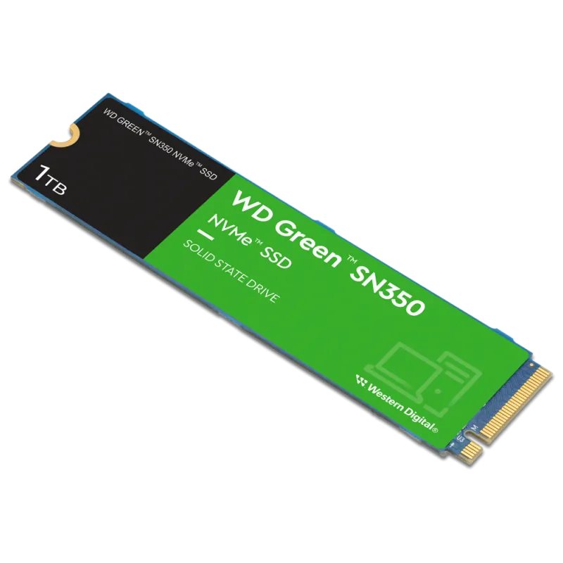 Disque Dur Interne Ssd Wd Green Sn350 M.2 2280 Pci 3d Nand Nvme 1 To 