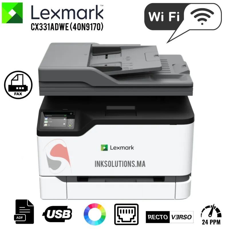 Imprimante Multifonction Laser Couleur Lexmark Cx331adwe (40n9170)