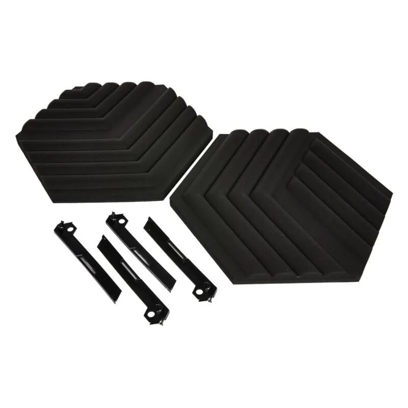 Mousse Acoustique Wave Panels Starter Set Noir Ref: 10aag9901 thumbnail 3