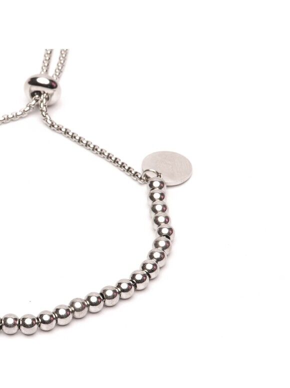 Bracelet Argenté À Billes Avec Fermoir thumbnail 1
