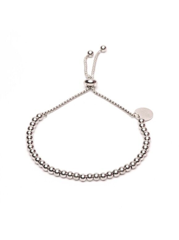 Bracelet Argenté À Billes Avec Fermoir thumbnail 2