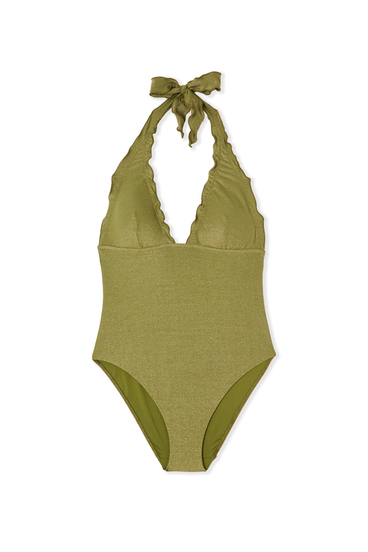 Maillot De Bain 1 Pièce Pailleté Avec Pads Amovibles thumbnail 1