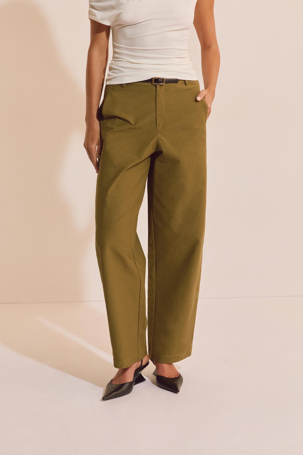 Pantalon Barrel Avec Coton thumbnail 3
