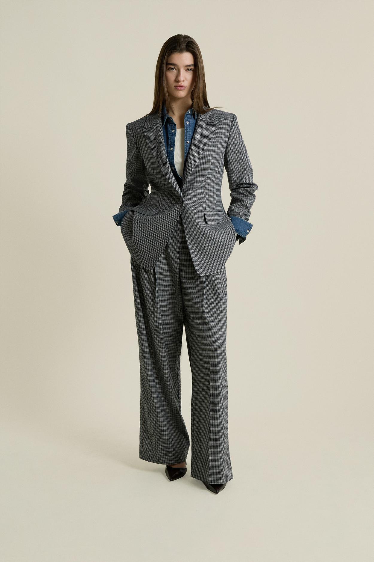 Blazer À Carreaux