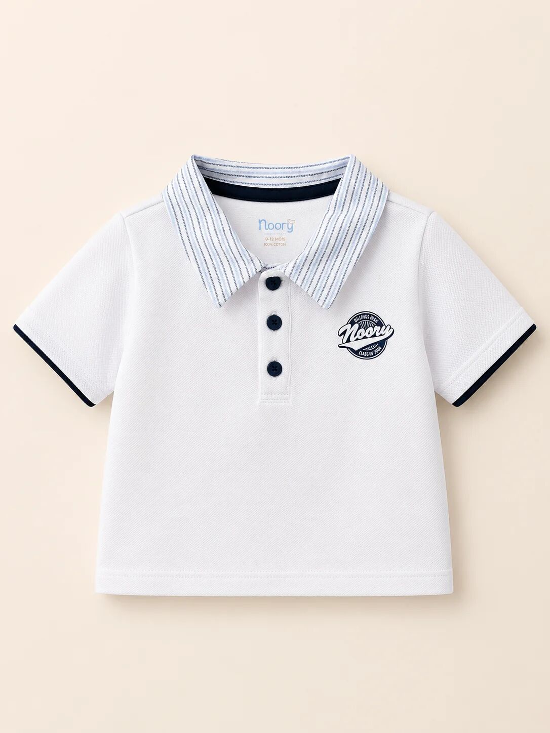 Ensemble Polo & Short Rayé Bleu – Élégance Et Confort Pour Bébé thumbnail 3