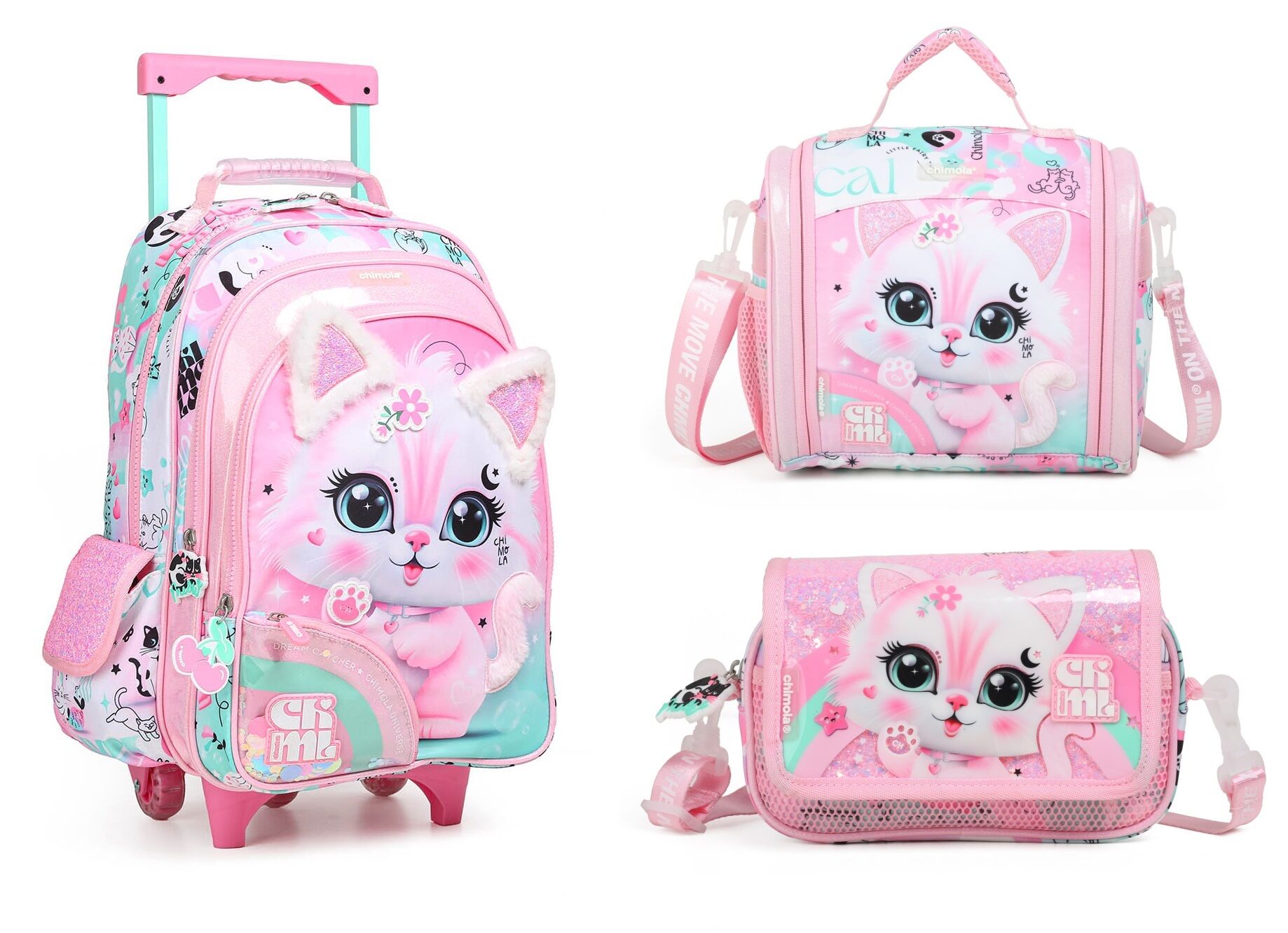 Pack Roulette + Sac Lunch + Trousse Cat