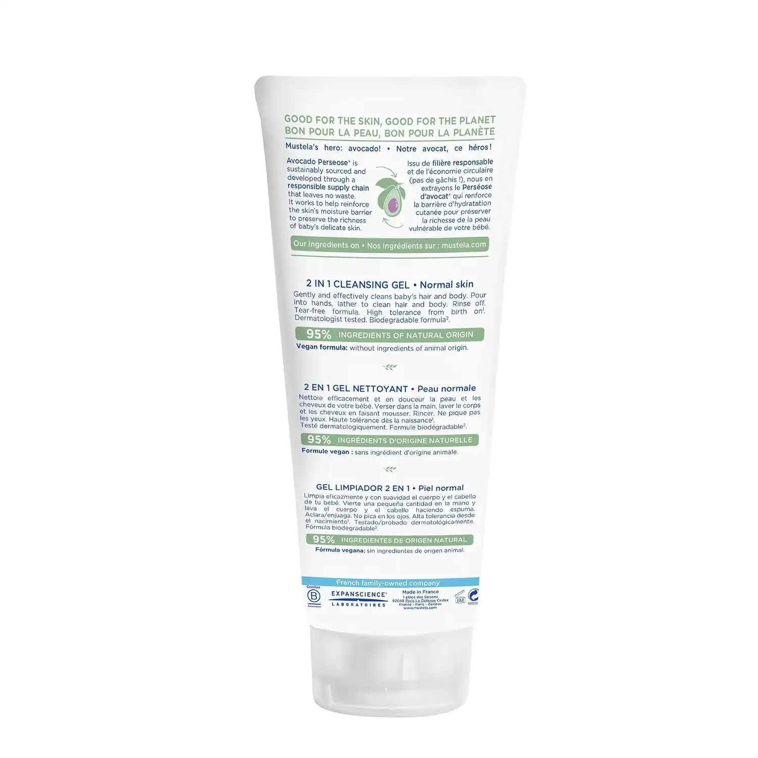 Gel Nettoyant 2 En 1 Corps Et Cheveux Bébé Flacon Tube thumbnail 4