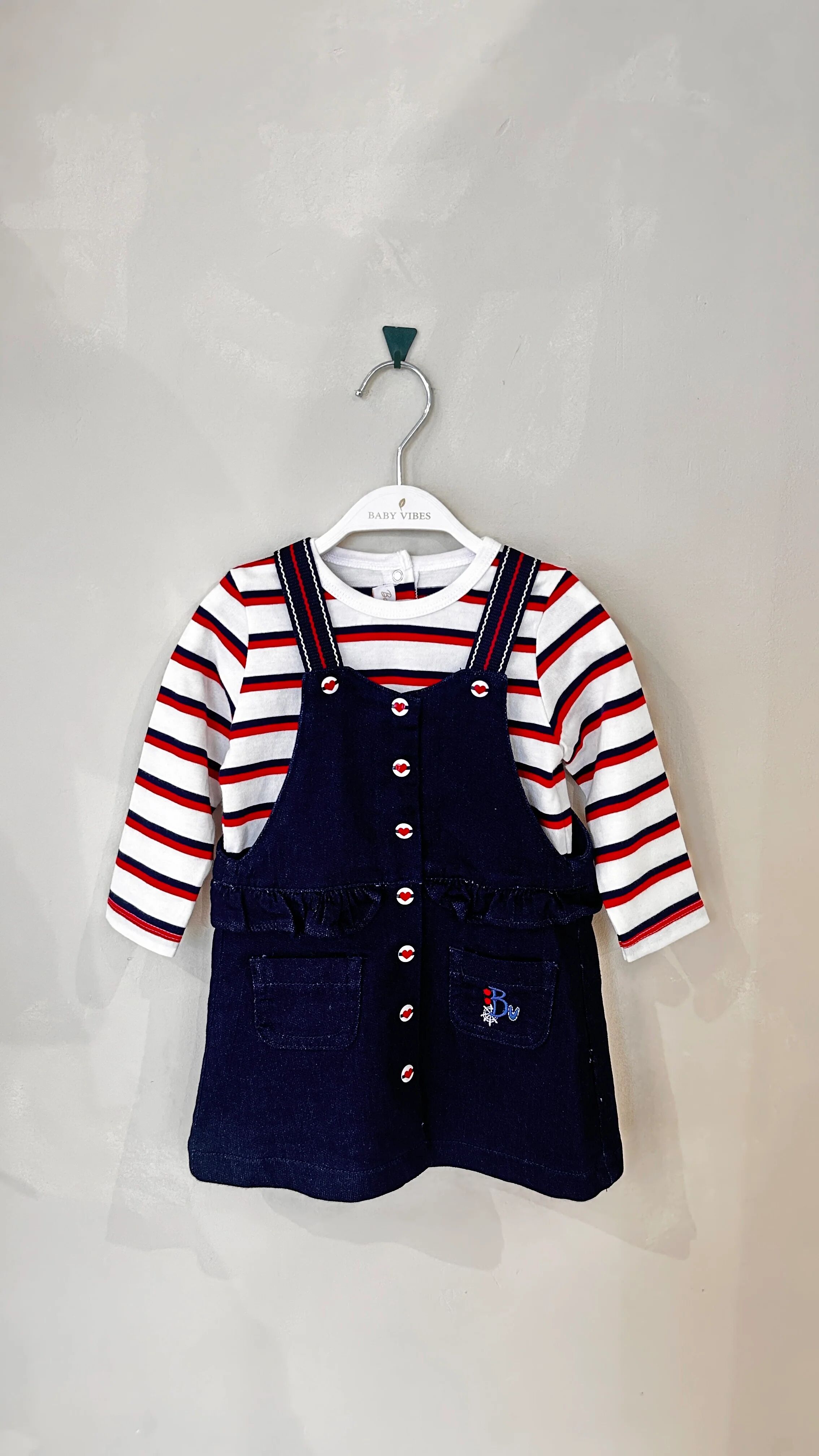 Robe Salopette En Denim Avec T-shirt Octaz