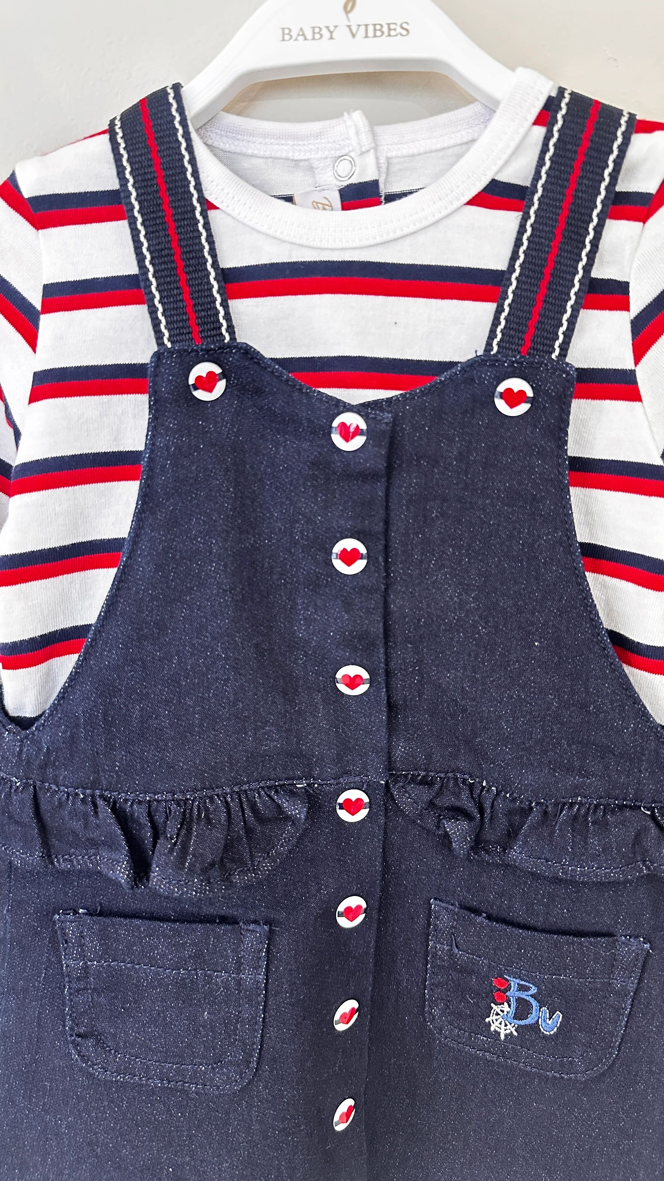 Robe Salopette En Denim Avec T-shirt Octaz thumbnail 4