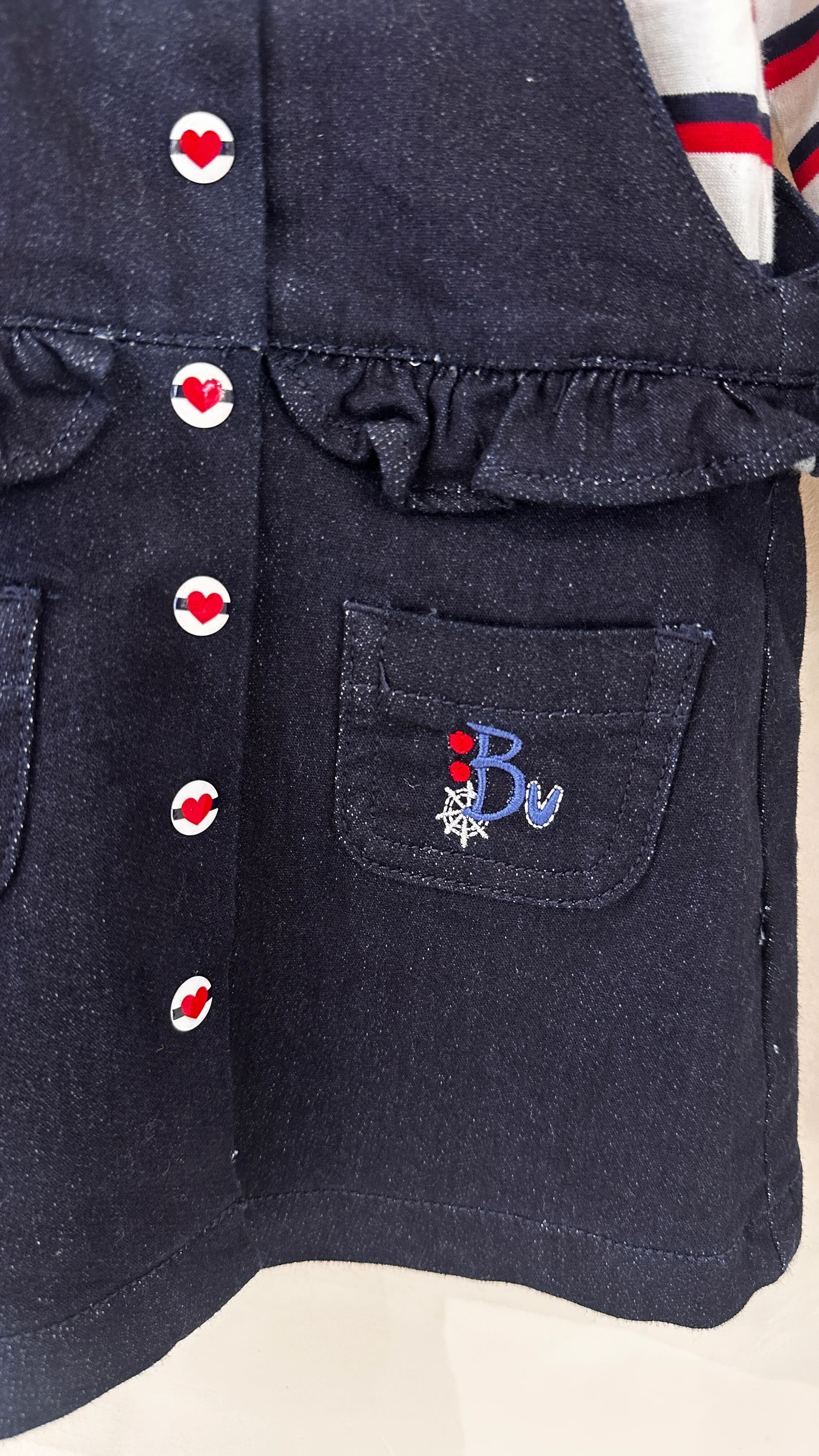 Robe Salopette En Denim Avec T-shirt Octaz thumbnail 3