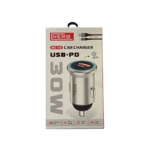 Chargeur Allume-cigare Rapide Nc-10 – 30w (usb + Power Delivery / Pd) Avec Indicateur Led